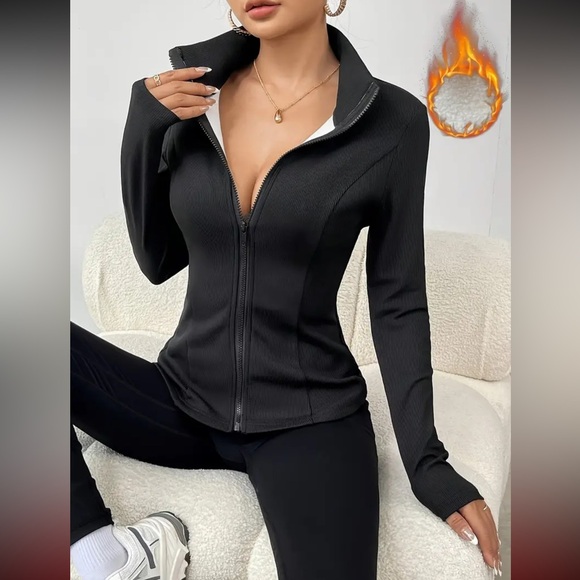 NWOT Full Zip Fitted Lined Jacket - Picture 2 of 4